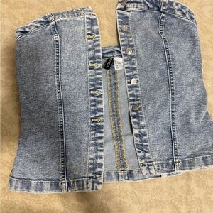 Denim Blue Women's Button down top